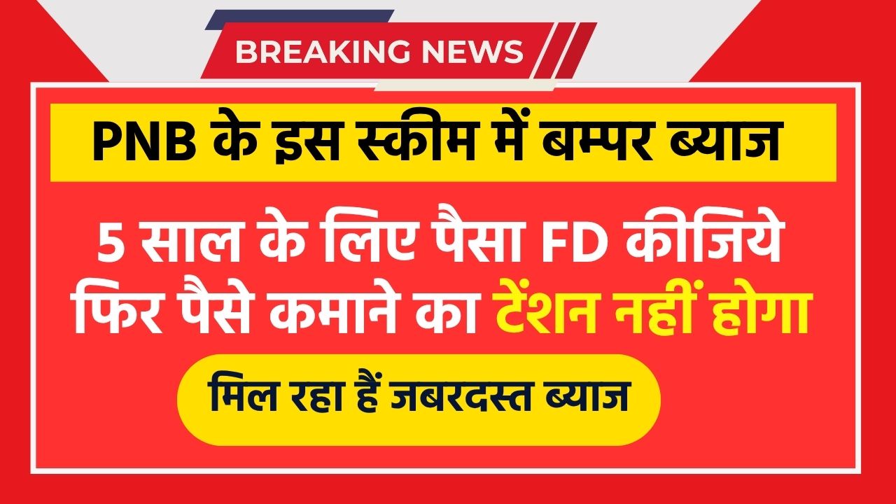 PNB Tax Saver FD Scheme : बैंक लाया हैं मिडल क्लास लोगो के लिए Tax Saver FD का प्लान , बम्पर ब्याज के साथ